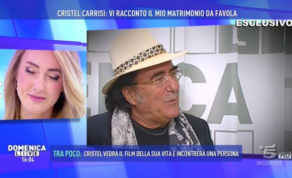 Domenica Live: Al Bano manda una lettera alla figlia Cristel