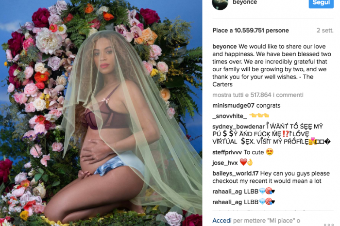 Beyoncé: doppia cicogna!